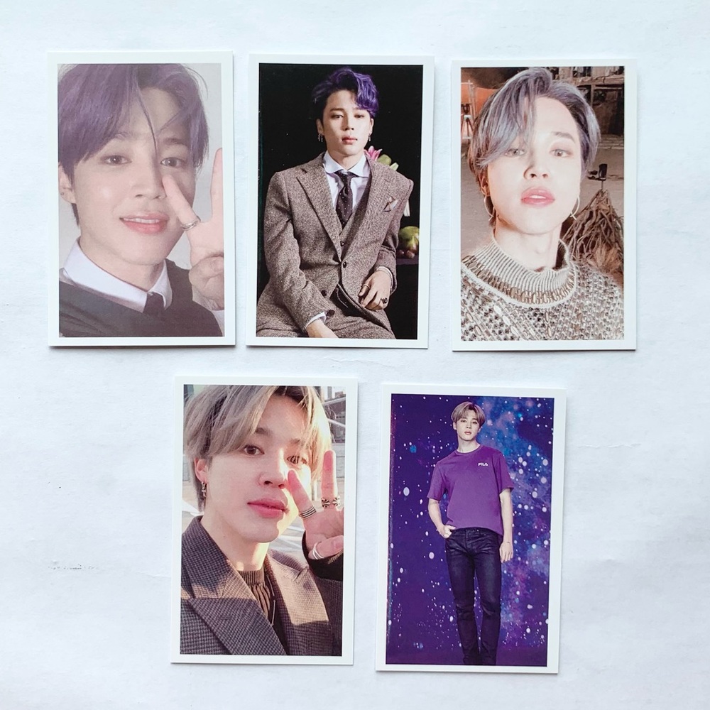 Jimin BTS Bangtan Boys Photocards Lot of 5